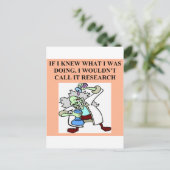 Carte Postale blague de recherche (Debout devant)