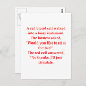 Carte Postale blague de sang (Devant / Derrière)