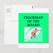 Carte Postale blague de surfeur (Devant / Derrière)