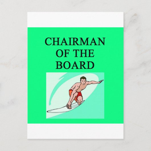 Carte Postale blague de surfeur (Devant)