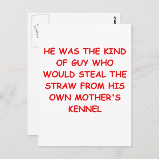 Carte Postale blague DIVORCE (Devant / Derrière)