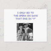 Carte Postale blague d'opéra (Devant)