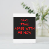 Carte Postale blague drôle pour vous (Debout devant)