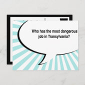 Carte Postale blague du dentiste transylvania (Devant / Derrière)