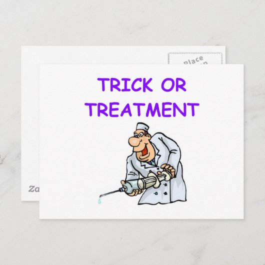 Carte Postale blague du médecin (Devant / Derrière)