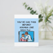 Carte Postale blague du médecin (Debout devant)
