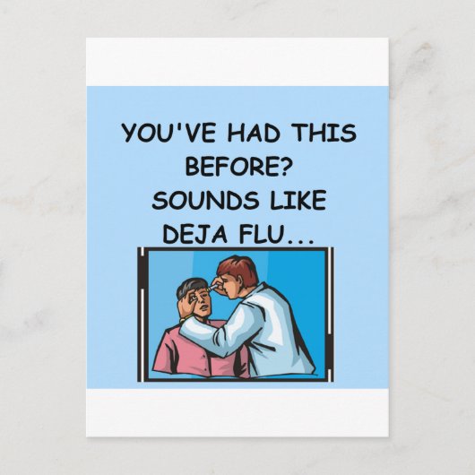 Carte Postale blague du médecin (Devant)