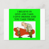 Carte Postale blague militaire (Devant)