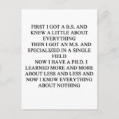 Carte Postale blague PHD (Devant)