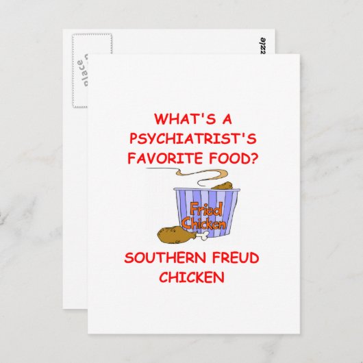 Carte Postale blague PSYCH (Devant / Derrière)