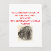 Carte Postale blague sherlock holmes (Devant)