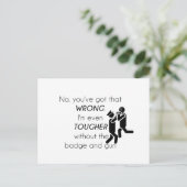 Carte Postale Blagues Cadeaux pour les Flics (Debout devant)