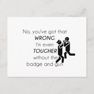 Carte Postale Blagues Cadeaux pour les Flics