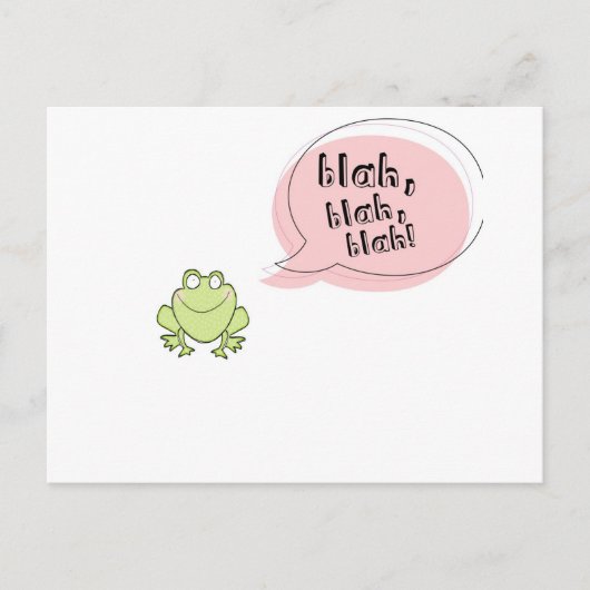 Carte Postale Blah Frog (Devant)