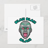 CARTE POSTALE BLAHBLAHBLAH (Devant / Derrière)