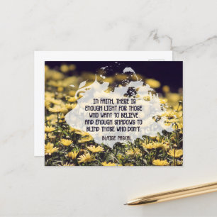 Carte Postale Blaise Pascal Citation Inspirationnelle "Dans la f