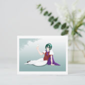 Carte Postale Blanc (Debout devant)