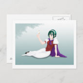 Carte Postale Blanc (Devant / Derrière)