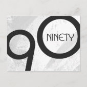 Carte Postale Blanc 90 Décennie Anniversaire (Devant)