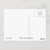 Carte Postale Blanc avec jaune (Dos)