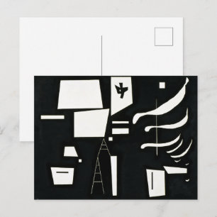 Carte Postale Blanc – Doux et dur Kandinsky