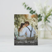 Carte Postale blanc enregistrer la calligraphie de date (Debout devant)