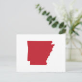 Carte Postale Blanc et rouge se déplacent vers l'Arkansas Faire- (Debout devant)