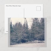 Carte Postale Blanc hiver (Devant / Derrière)
