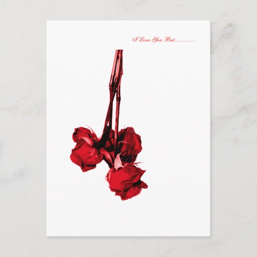 Carte Postale Blanc, Je T'Aime Mais................ (Devant)