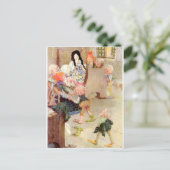 Carte Postale blanc neige (Debout devant)