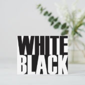 Carte Postale Blanc noir (Debout devant)