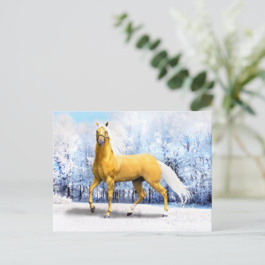 Carte Postale "Blanc & Or" (Debout devant)