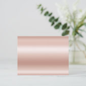 Carte Postale Blanc Pastel Rose Or Ombre Foil (Debout devant)