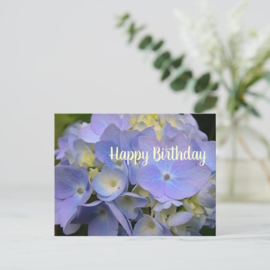 Carte postale blanche (Debout devant)