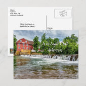 Carte postale blanche à l'aigle de guerre et à la (Devant / Derrière)