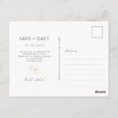 Carte Postale BLANCHE | Boho Arch Gold Floral Mariage (Dos)