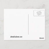 Carte postale blanche Calla Lily (Dos)