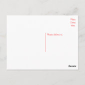 Carte postale blanche de Chien Chien Chien Chien C (Dos)