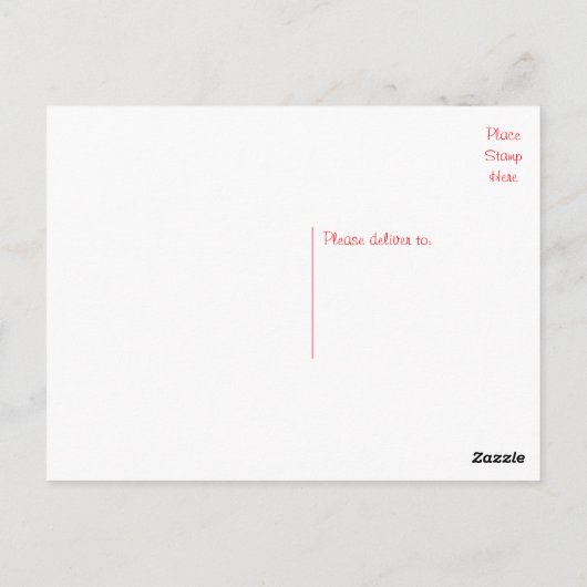 Carte postale blanche de Chien Chien Chien Chien C (Dos)