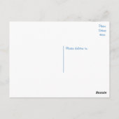 Carte postale blanche de Chien Chien Chien Chien C (Dos)