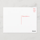 Carte postale blanche de Chien Chien Chien Chien C (Dos)