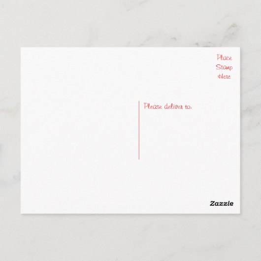 Carte postale blanche de Chien Chien Chien Chien C (Dos)