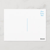 Carte postale blanche de chien chiot berger allema (Dos)