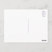 Carte postale blanche de chien chiot berger allema (Dos)