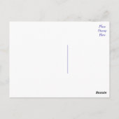 Carte postale blanche de chien chiot Rottweiler (Dos)