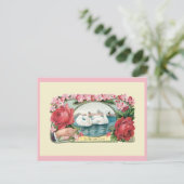 Carte postale blanche de Swan Art Friedship de Vic (Debout devant)