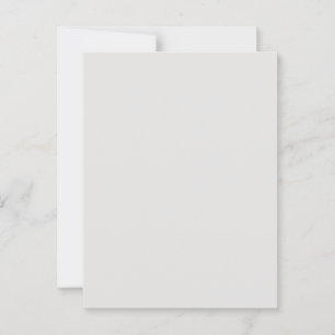 Carte postale blanche en platine personnalisée