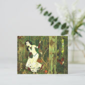Carte Postale Blanche Neige Chassé Par Les Loups (Debout devant)