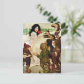 Carte Postale Blanche-Neige et les sept nains (Debout devant)