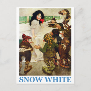 Carte Postale Blanche-Neige et les sept nains
